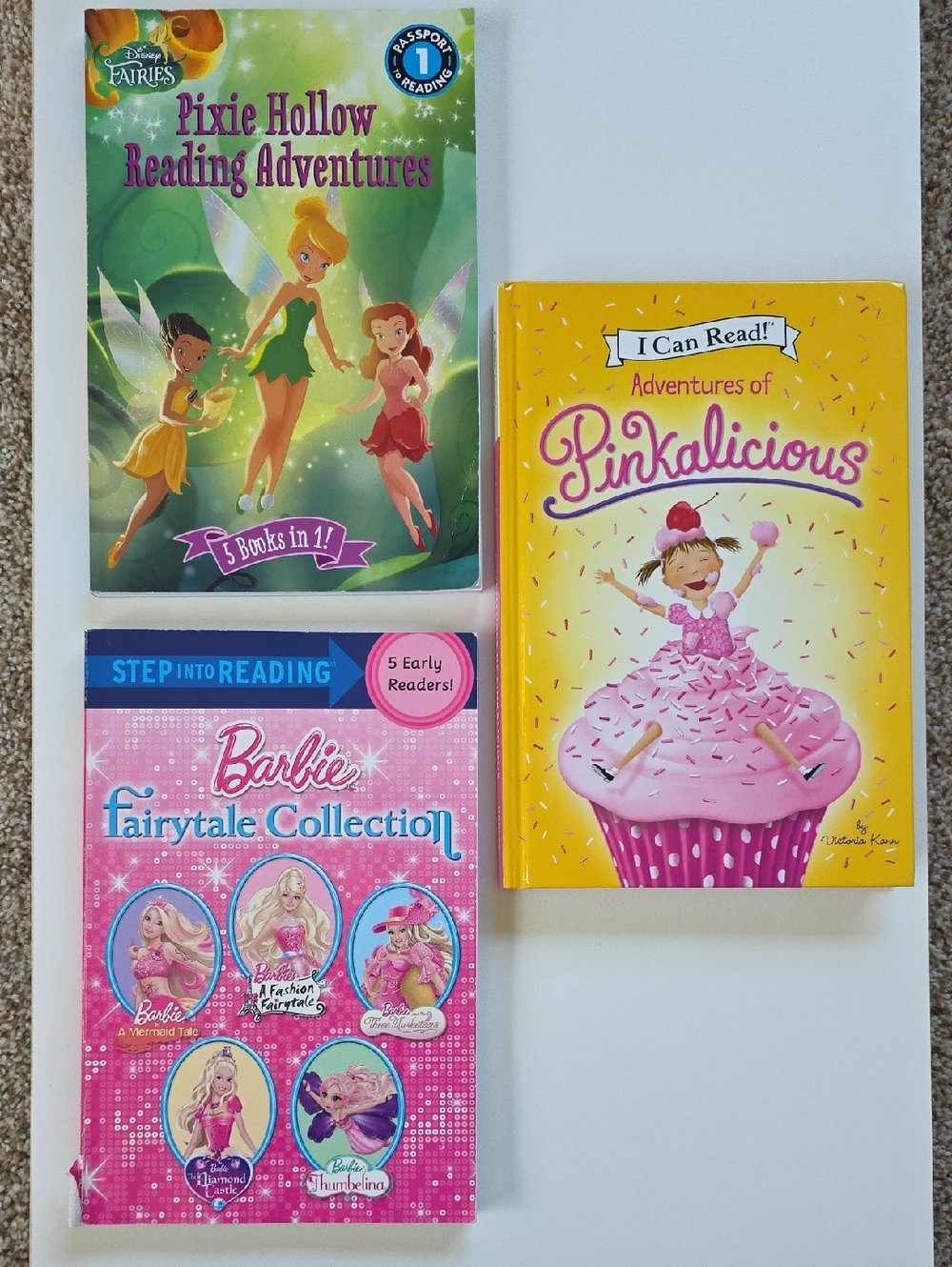 Early Readers Children's Books Disney Fairies Pinkalicious & Barbie